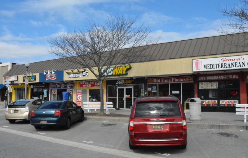 This strip of businesses was also used as an example of an area where apartments could be built on top if the conditions were right.